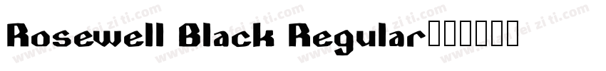 Rosewell Black Regular字体转换